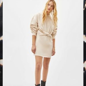 Bershka jersey/ sweater dress with front knot